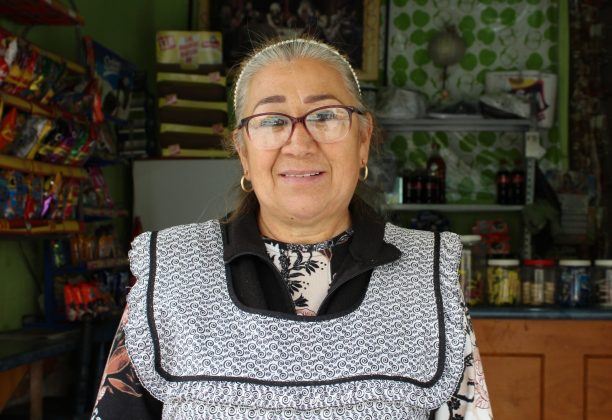 Martha María Escobedo, comerciante de Ojuelos. Fotografía: Iván Serrano Jauregui