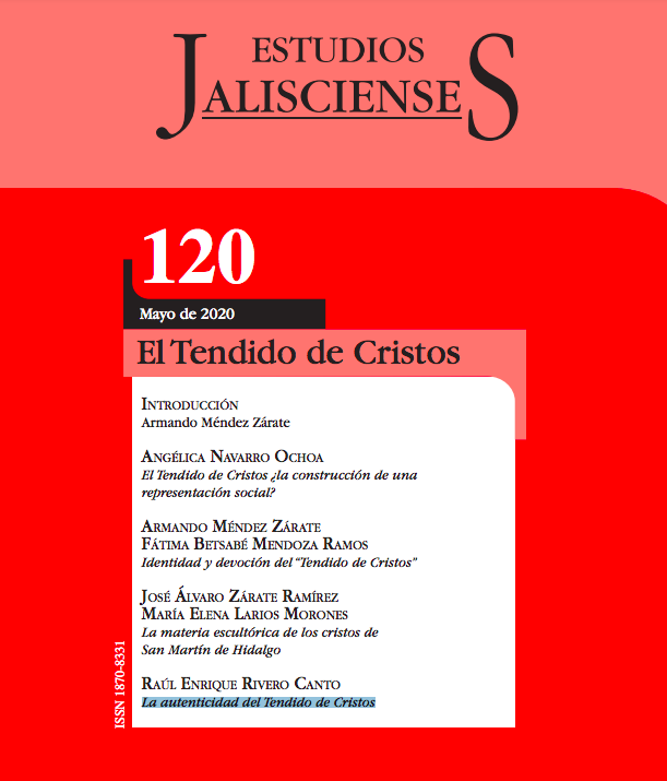 Revista "Estudios jaliscienses" ,Tendido de Cristos en San Martín Hidalgo, Jalisco.