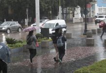 Lluvias en la ciudad producto del frente frío número 8