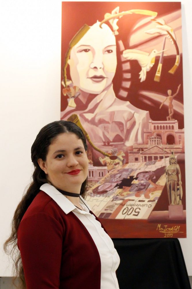 Mural en honor a Gladys Grodman, por María José Guerra