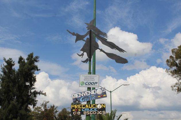 Anuncia de bienvenida en Acatic. Fotografía: Iván Serrano Jauregui