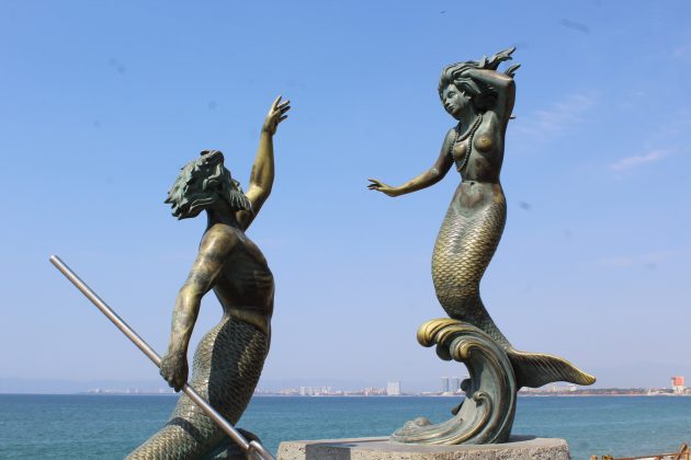 "Tritón y Nereida", en Puerto Vallarta. Fotografía: Iván Serrano Jauregui