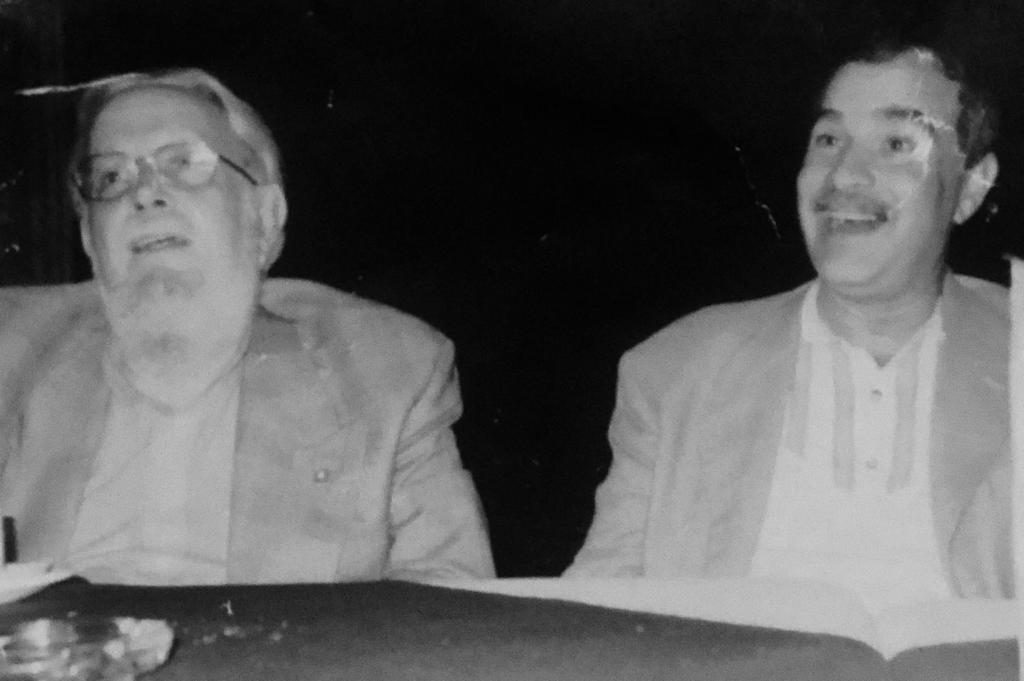 Hugo Gutiérrez Vega y Jorge Souza. Fotografía: Cortesía de Jorge Souza