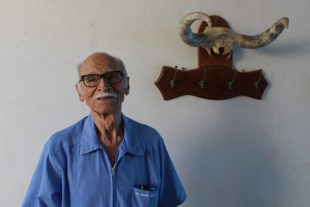 Cronista de Tomatlán Alberto Velasco Morales. Fotografía: Iván Serrano Jauregui