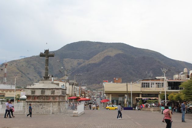 Cerro del Cihualpilli, desde el atrio del templo de Tuxpan. Fotografía: Iván Serrano Jauregui