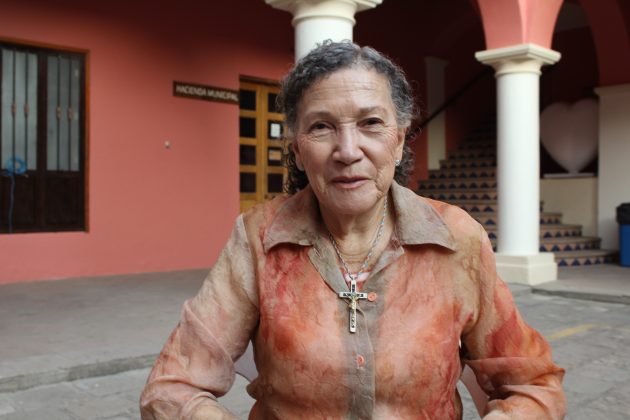 María Evelia Sánchez, habitante de Tecolotlán. Fotografía: Iván Serrano Jauregui