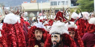 Fiesta de San Sebastián con chalacayotes en Tuxpan. Fotografía: Iván Serrano Jauregui