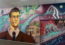 Rinden homenaje a Matute Remus con mural “El ingeniero”