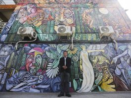 «Universo vivo y natural», mural de José Pedro Sau Sierralta en Prepa 13