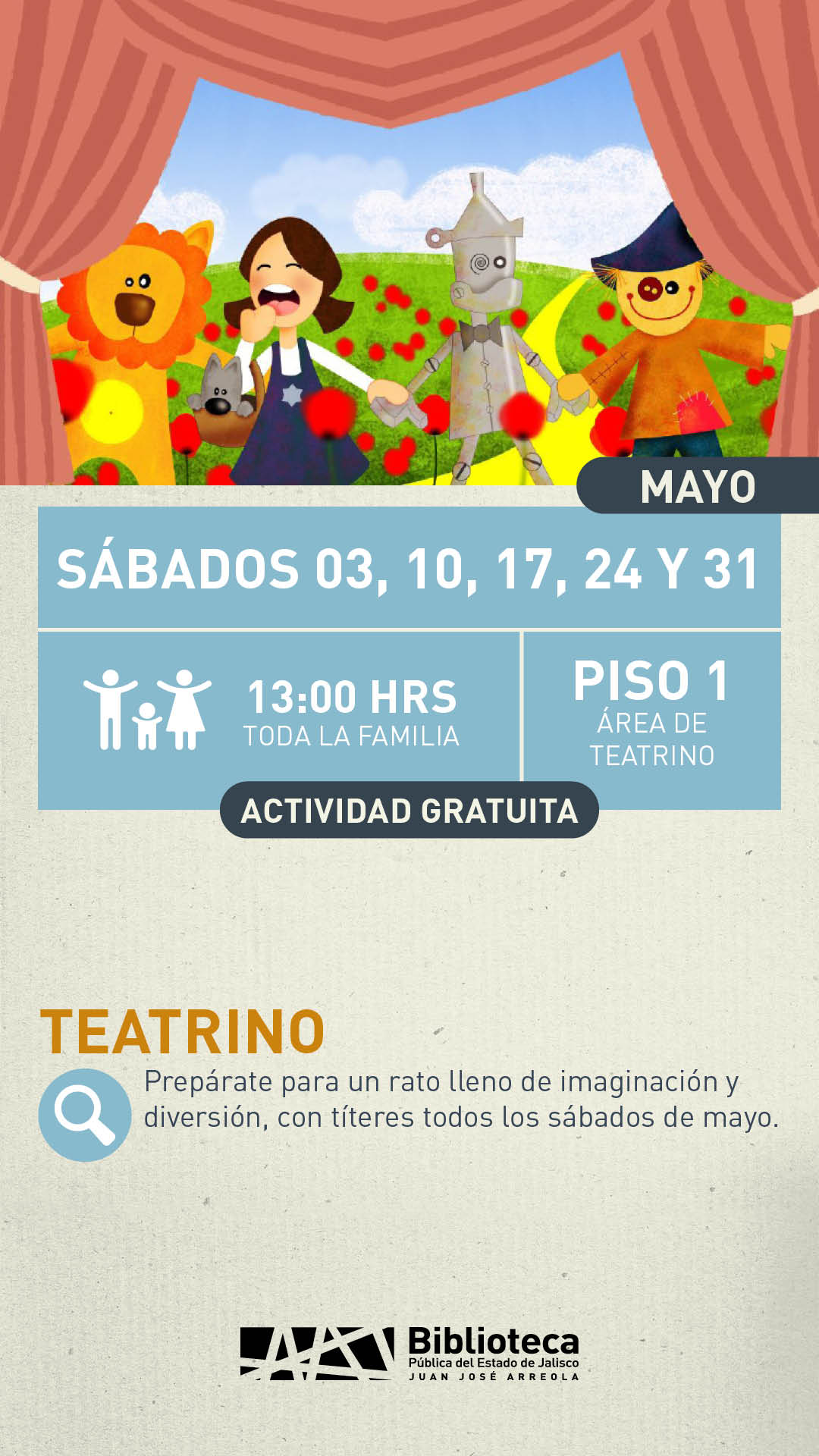 03, 10, 17, 24 Y 31 TEATRINO