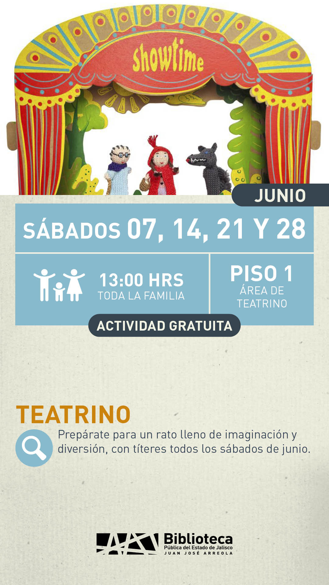 07, 14, 21 Y 28 TEATRINO