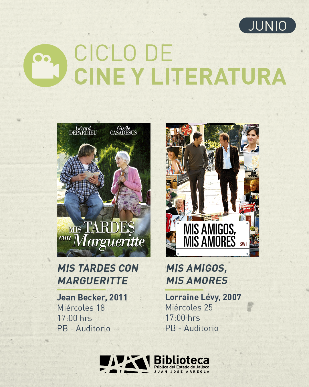 CARTELERA CINE JUNIO 4