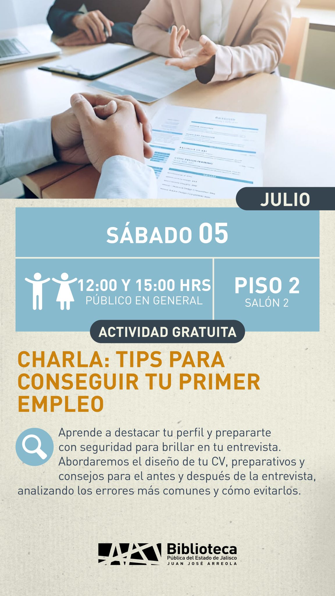 05 CHARLA TIPS PRIMER EMPLEO