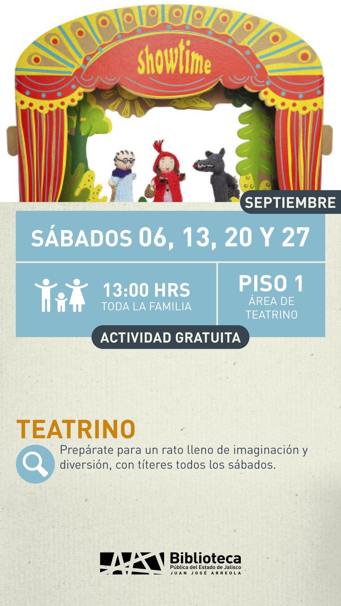 06, 13, 20 Y 27 TEATRINO