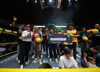 Gladiadores del ring lucharon por la niñez