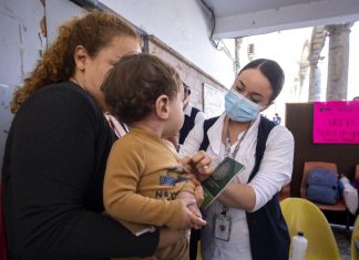 Ubica los módulos de vacunación contra el sarampión