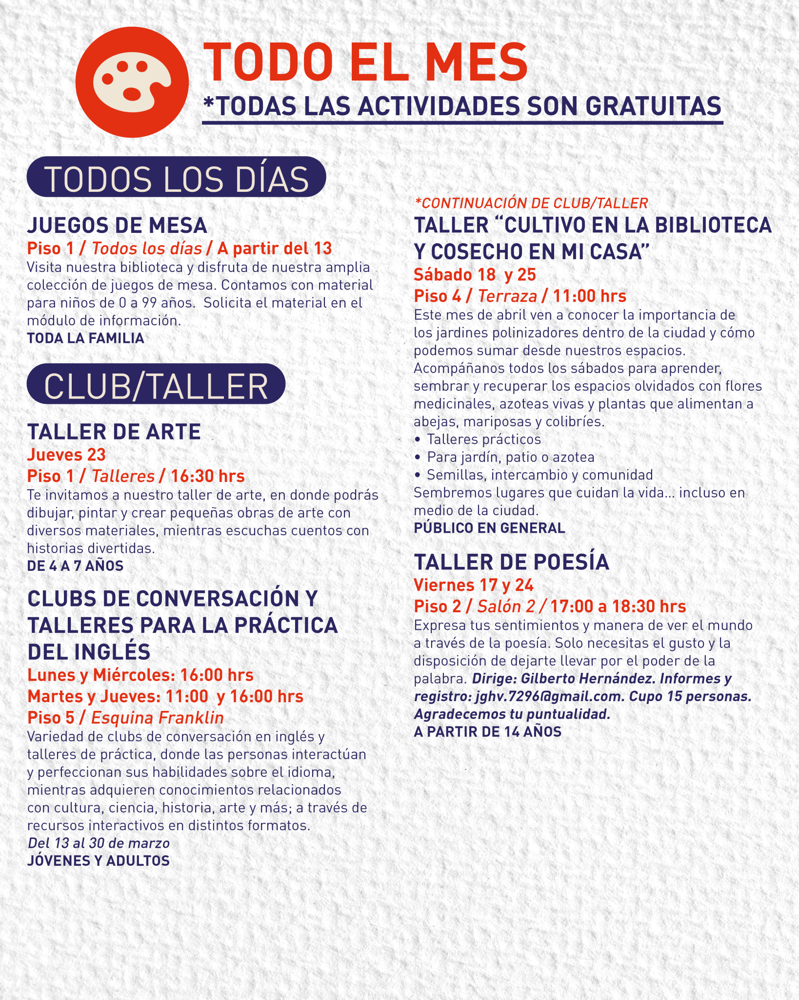 AGENDA CULTURAL ABR 2