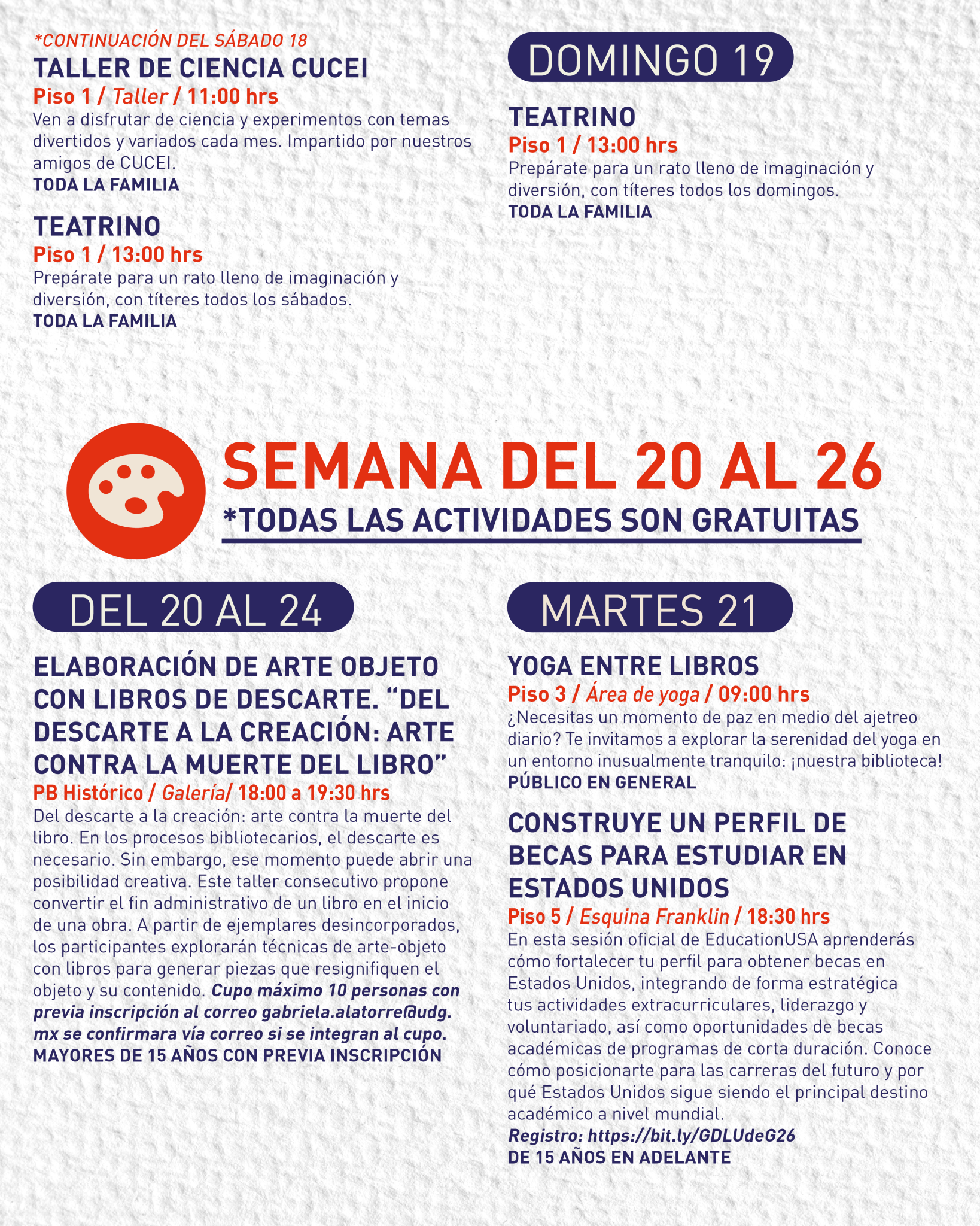 AGENDA CULTURAL ABR 5