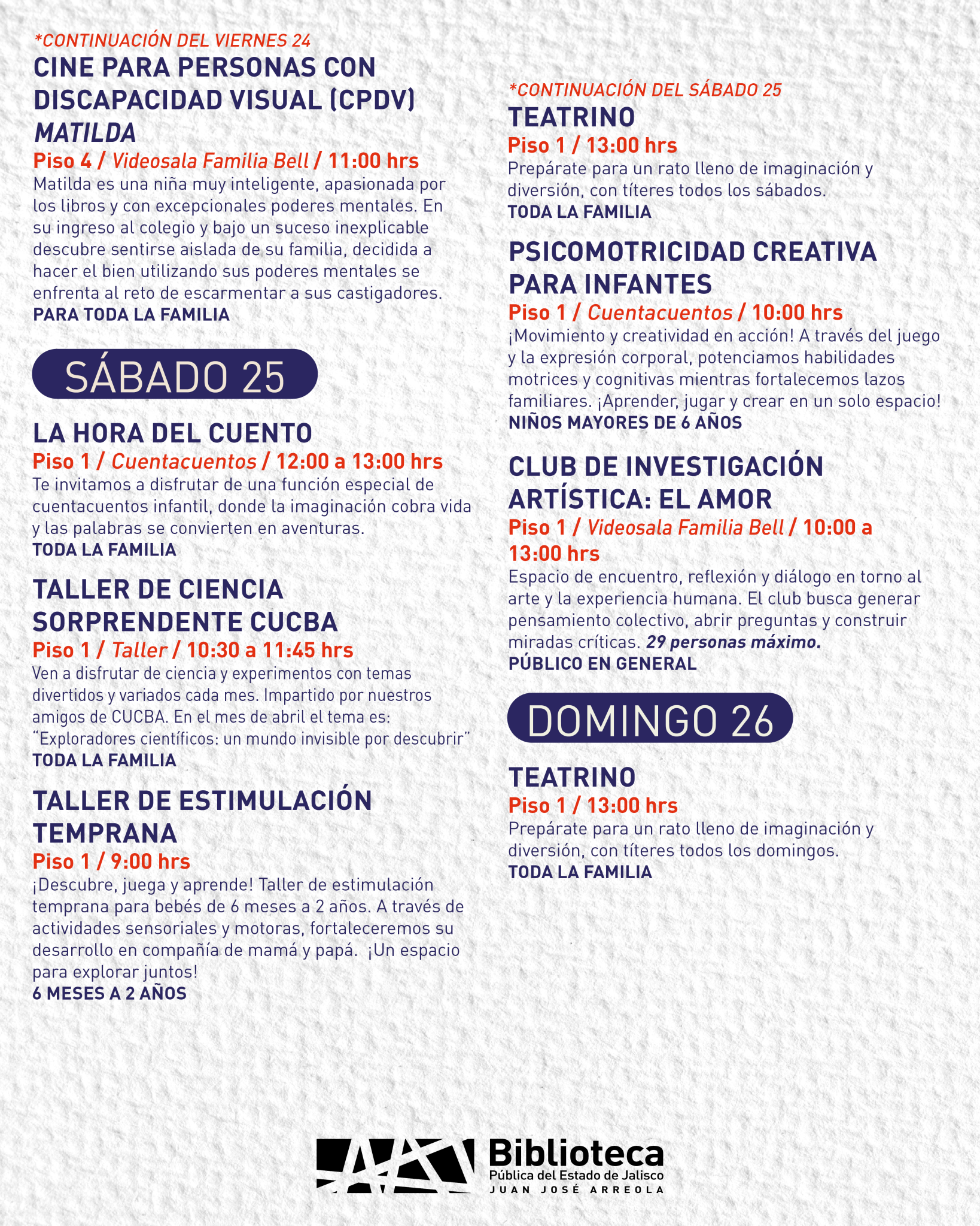 AGENDA CULTURAL ABR 7