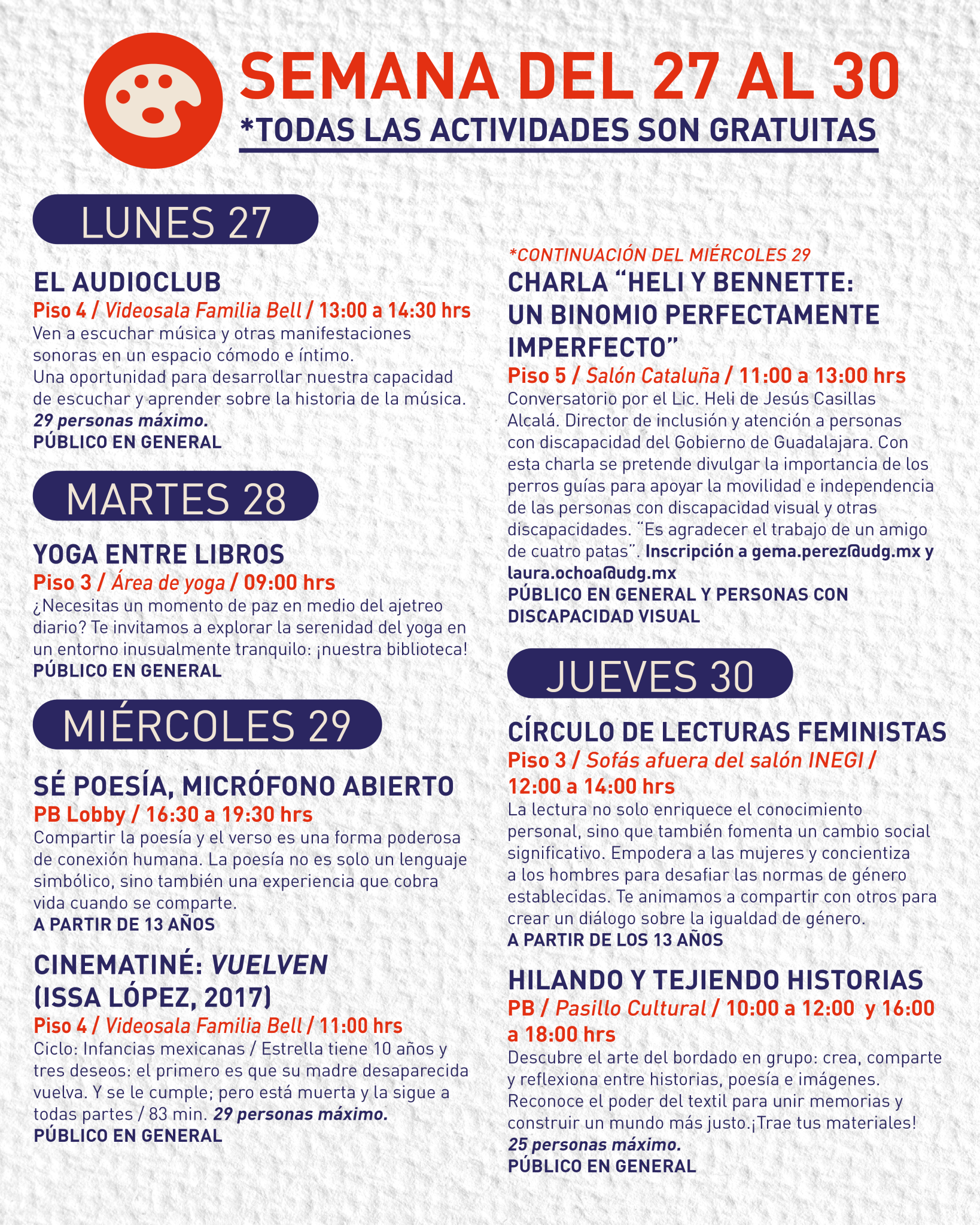 AGENDA CULTURAL ABR 8